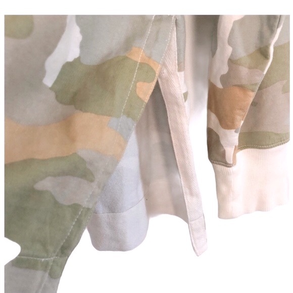 🆕 AERIE Oversized Fit Lightweight Sunwashed Desert Camo Hoodie Sweatshirt - Picture 6 of 11